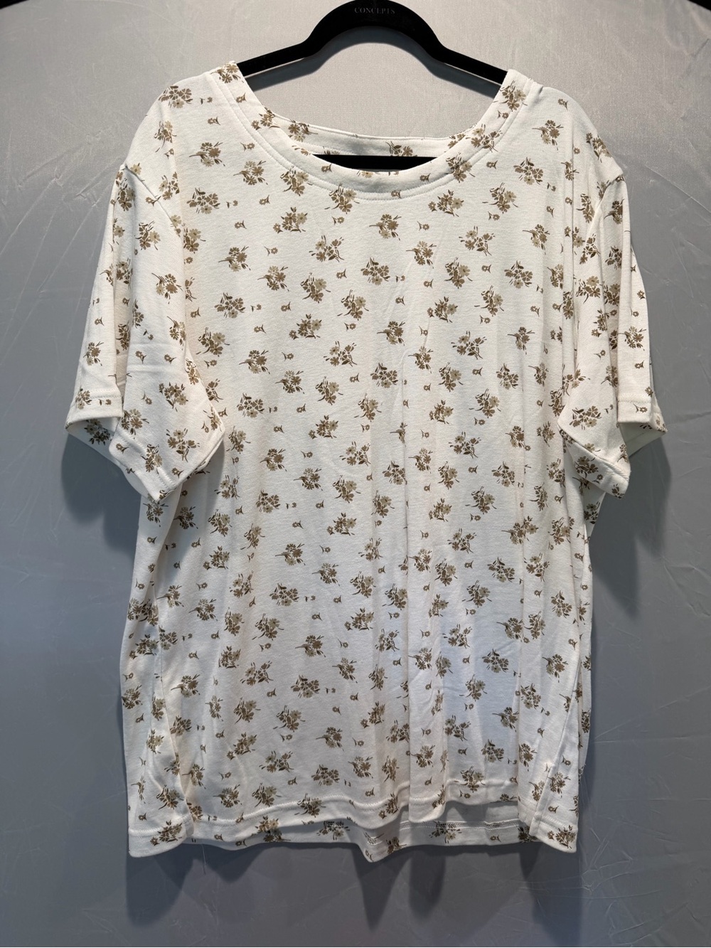 Croquet Club Plus Floral Print Tee Size 2X